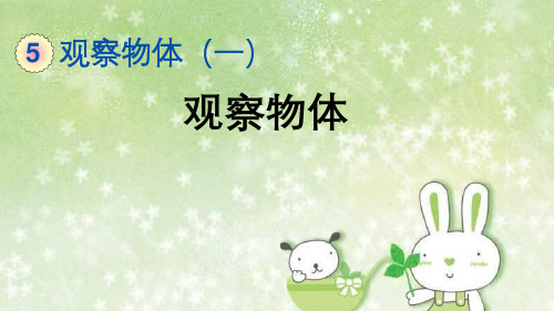 人教版小学二年级数学上册PPT 观察物体