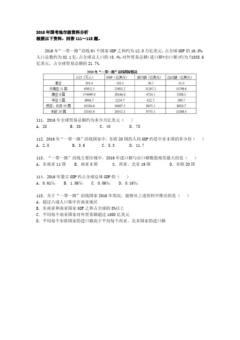 8.2018年国考地市级资料分析