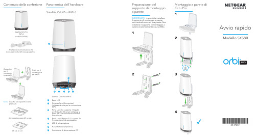 Orbi Pro WiFi 6 PRO 快速启动指南（SXS80）说明书