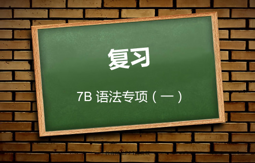 牛津译林版7B语法专项复习(一)