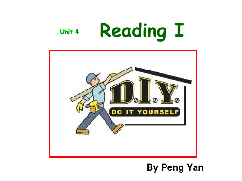 译林牛津版8A Unit4 Do it yourself Reading I (共26张PPT)