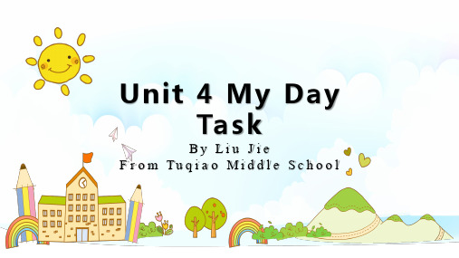 牛津译林版英语七年级上册Unit 4 My day Task (共20张PPT)