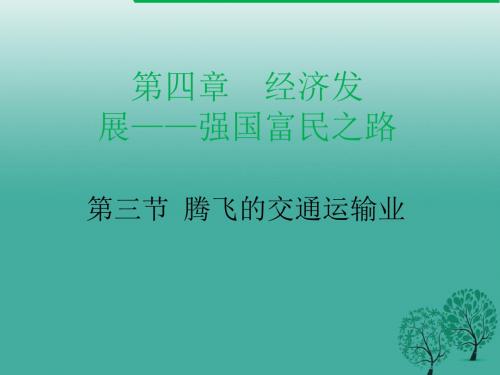 八年级地理上册4.3腾飞的交通运输业