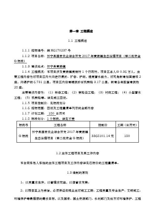 生态治理工程施工设计方案