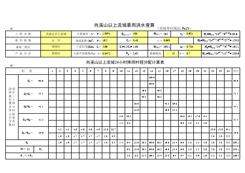 湖南省暴雨查算手册