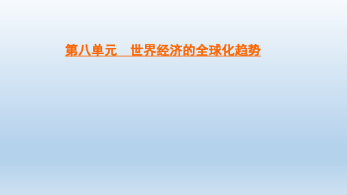 2019-2020学年人教版高中历史必修二学练测课件：第8单元