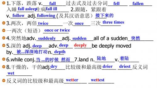 内蒙古鄂尔多斯康巴什新区第二中学2018年九年级中考复习英语课件:8am79