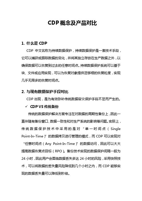 CDP概念及产品对比