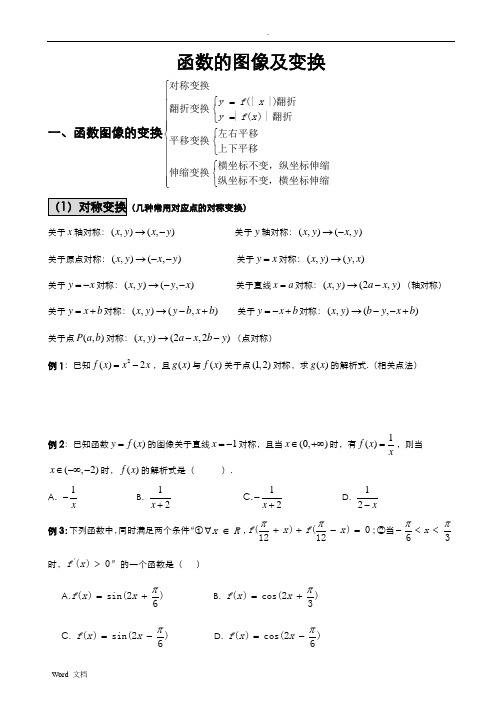 函数的图像及其变换