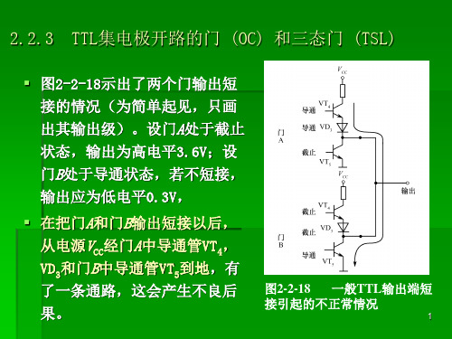 数字逻辑课件——TTL集电极开路的门和三态门