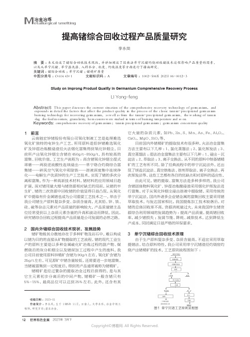 219390999_提高锗综合回收过程产品质量研究