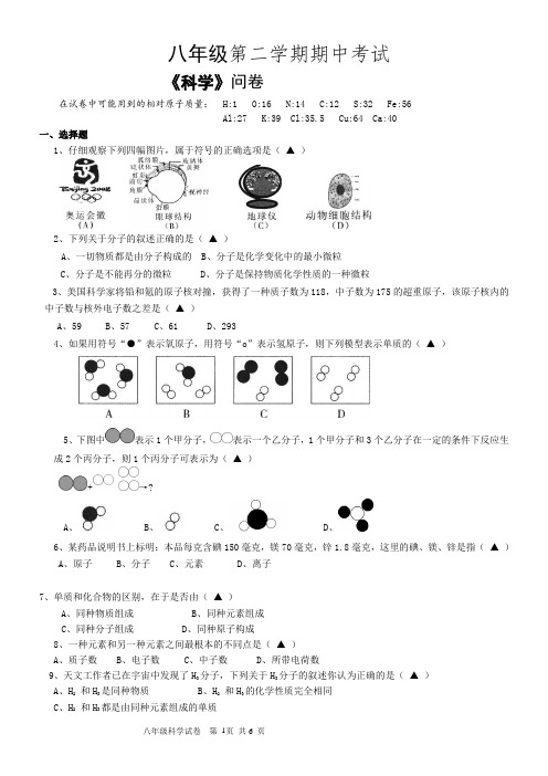 期中试卷(问卷)