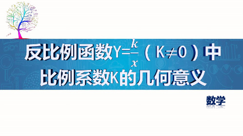 反比例函数中比例系数k的几何意义