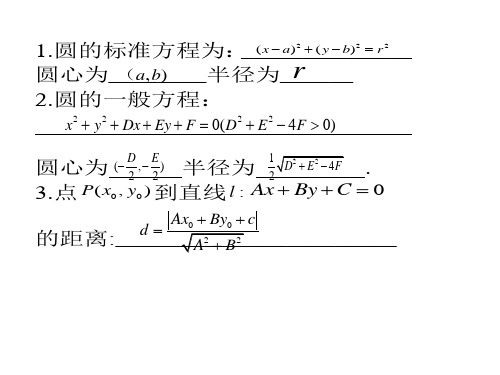 人教新课标B版必修2《2.3.3直线与圆的位置关系》课件