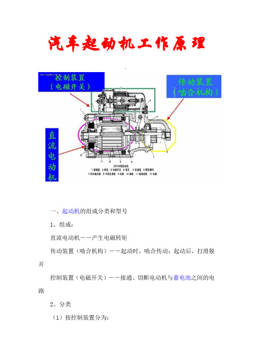 起动机工作原理全解