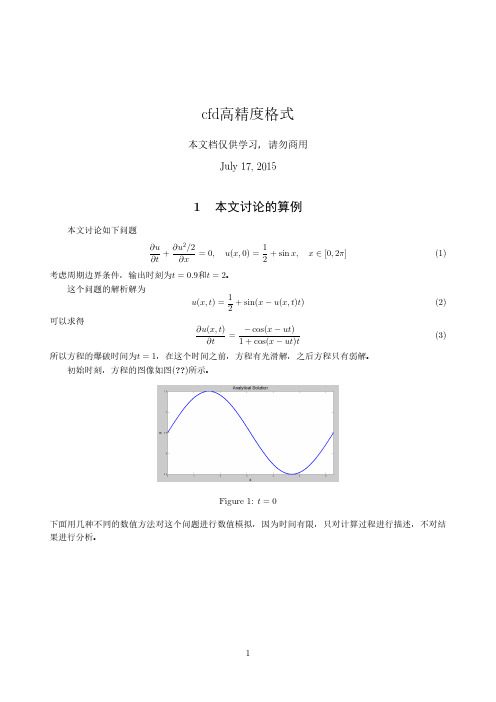 cfd高精度格式