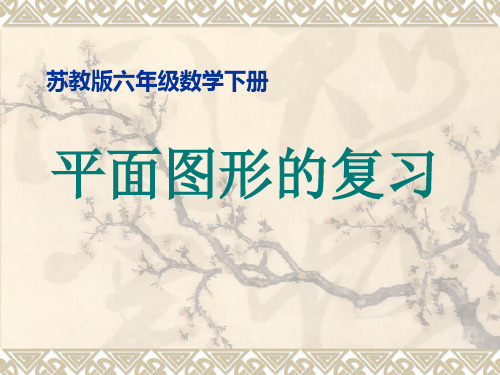 最新苏教版小学六年级数学下册 平面图形的复习 2精品ppt课件