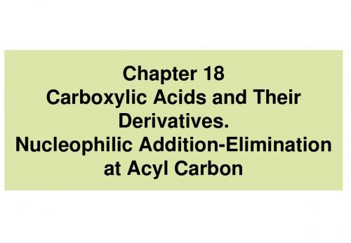 双语有机化学Carboylic Acids and Their Drivatives..