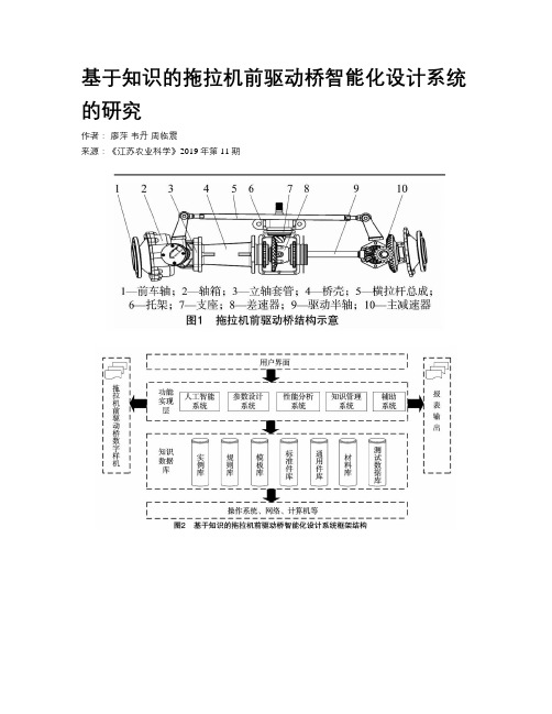 基于知识的拖拉机前驱动桥智能化设计系统的研究