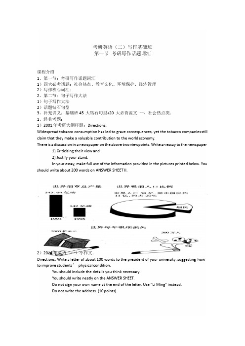 2019考研英语(二)写作基础讲义