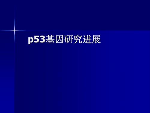 P53基因研究进展