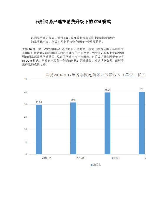 浅析网易严选在消费升级下的ODM模式