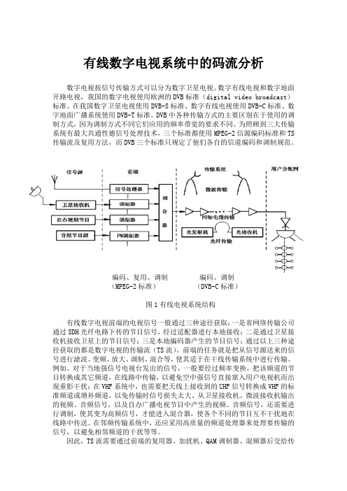 有线电视系统中的码流分析