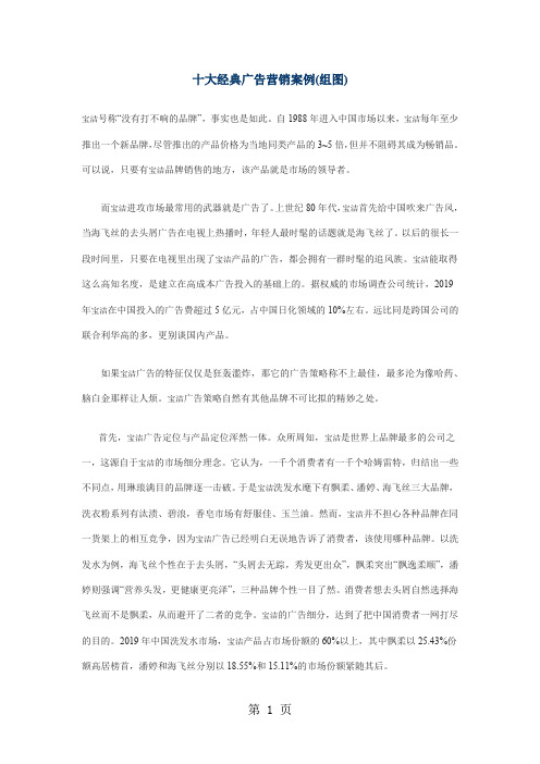 广告营销十大经典案例——效果网提供18页word