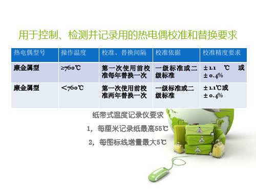 CQI-9第三版的通用要求中对系统精度测试、热电偶、温控仪的规定