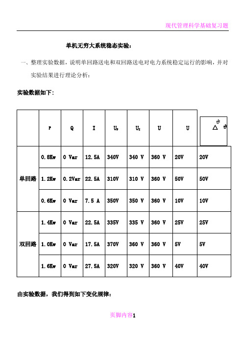 南邮通达电力系统实验报告