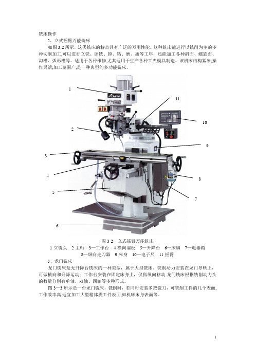 铣床操作说明