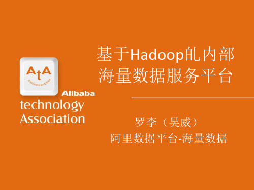 阿里集团云梯分布式平台(Ali)