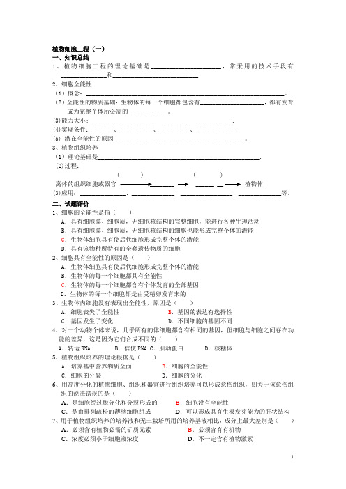 植物细胞工程题1