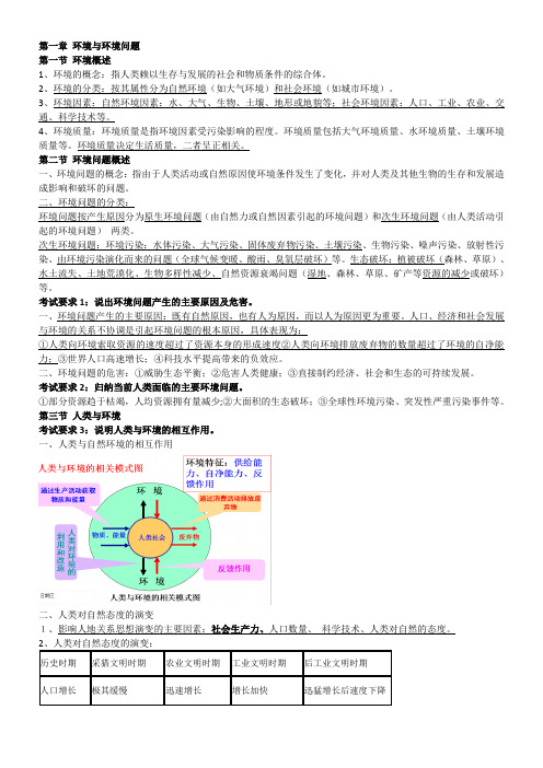 高中地理湘教版环境保护第一章环境与环境问题