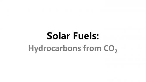 Solar Fuels