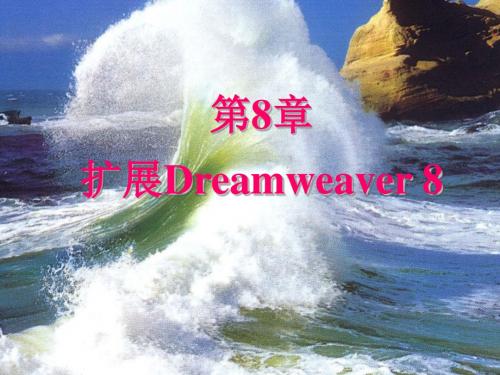 《Dreamweaver 8中文版实用教程》  第8章_扩展Dreamweaver 8