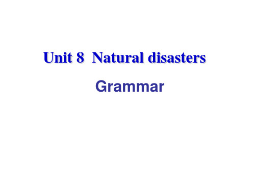 牛津译林版8A英语八年级上册Unit8 Grammar课件