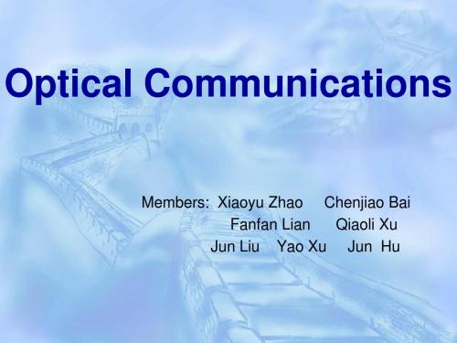 OpticalCommunications光通信-文档资料