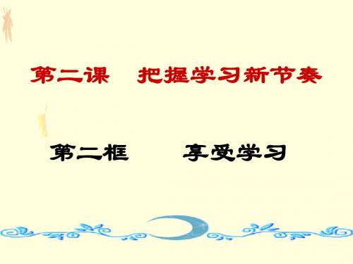 第二框 享受学习