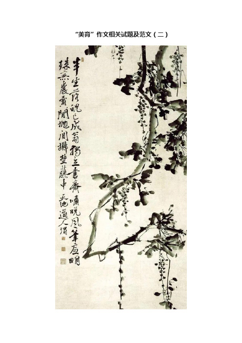 “美育”作文相关试题及范文（二）