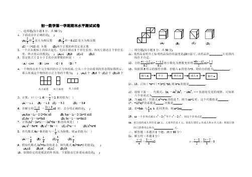 鲁教版初一数学上册期末试题(2024-2025)