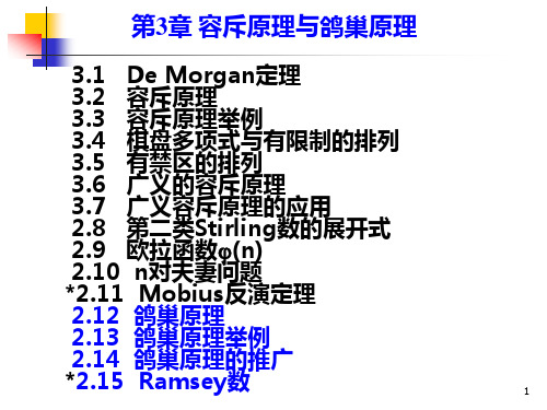 组合数学课件--第三章第四节 鸽巢原理