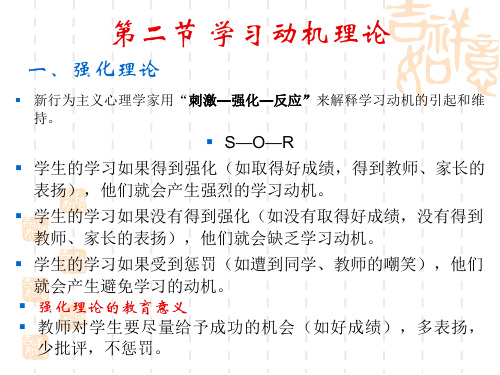 教育心理学第4章_学习动机理论