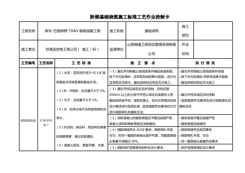 《标准工艺作业控制卡》