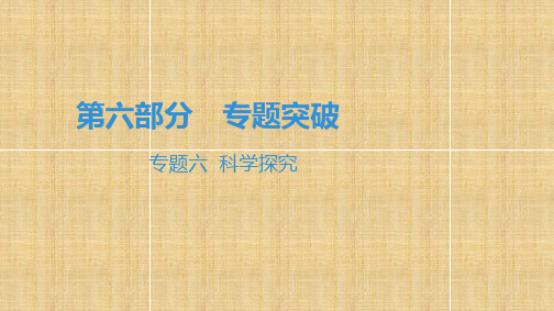 广东省2020届中考化学第六部分专题突破专题六  科学探究(共149张PPT)