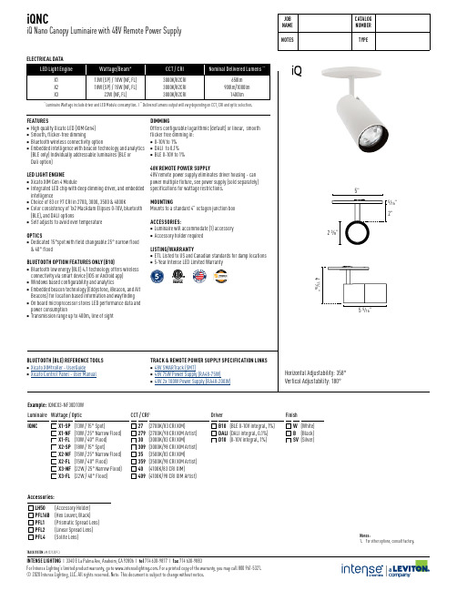 iQNC iQ Nano 可吊床 LED 灯具说明书