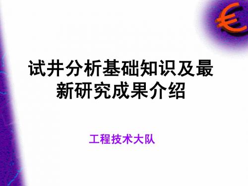 2012年5月试井基础知识及最新研究成果介