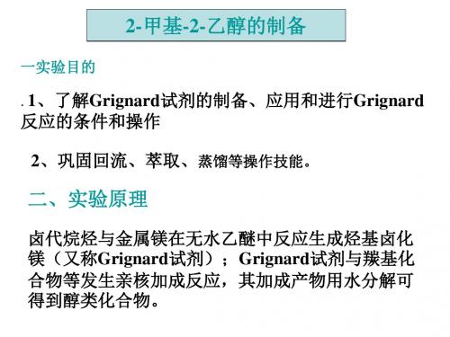 【精选】格式试剂制备实验