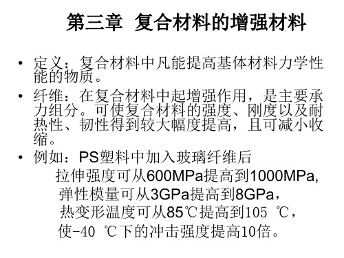 复合材料概论课件 王国荣 第三章  复合材料的增强材料