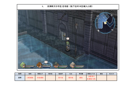 碧之轨迹钓鱼全手册簿